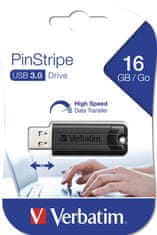 VERBATIM 16GB USB 3.0 PinStripe (49316)