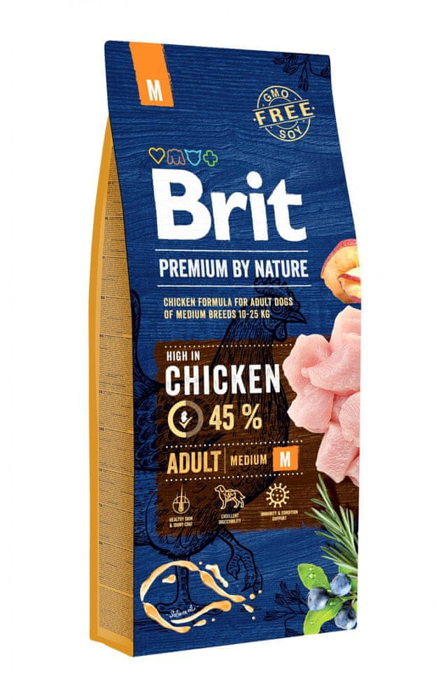 Brit Premium by Nature Adult M 15 kg