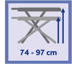 VILEDA Total Reflect Plus žehliaca doska 130 x 44 cm 168661