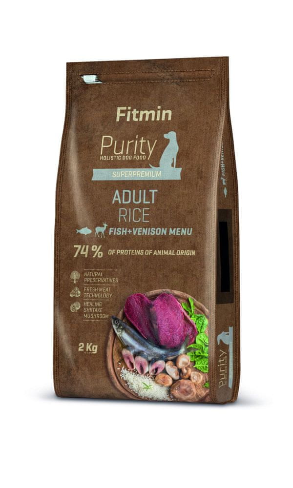 Fitmin Dog Purity Rice Adult Fish & Venison 2 kg