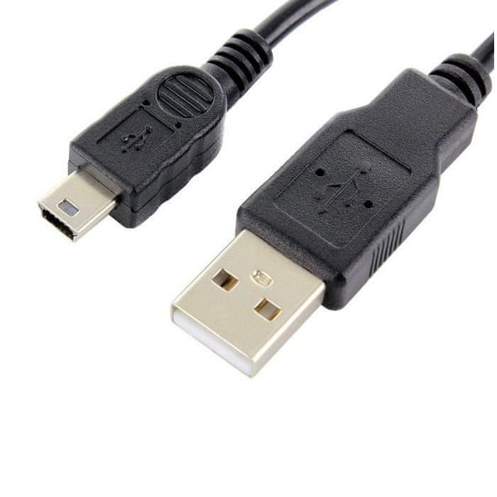 Forever DÁTOVÝ KÁBEL USB / miniUSB TFO - ČIERNY DATMINIUSB-TFO