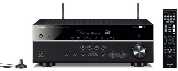 7.2kanálový AV přijímač a zesilovač Yamaha RX-V585 usb vstup FM AM tuner dolby atmos dts X 4k Ultra HD