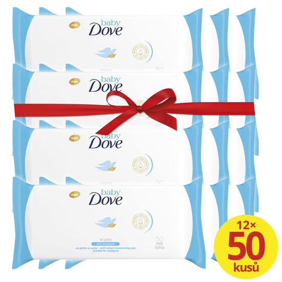 Baby Dove Rich Moisture vlhčené utierky 12x 50 ks