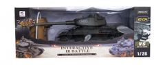 Teddies Tank RC 33 cm T-34/85 27MHz so zvukom a svetlom