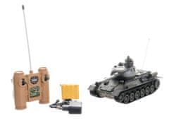 Teddies Tank RC 33 cm T-34/85 27MHz so zvukom a svetlom - zánovné