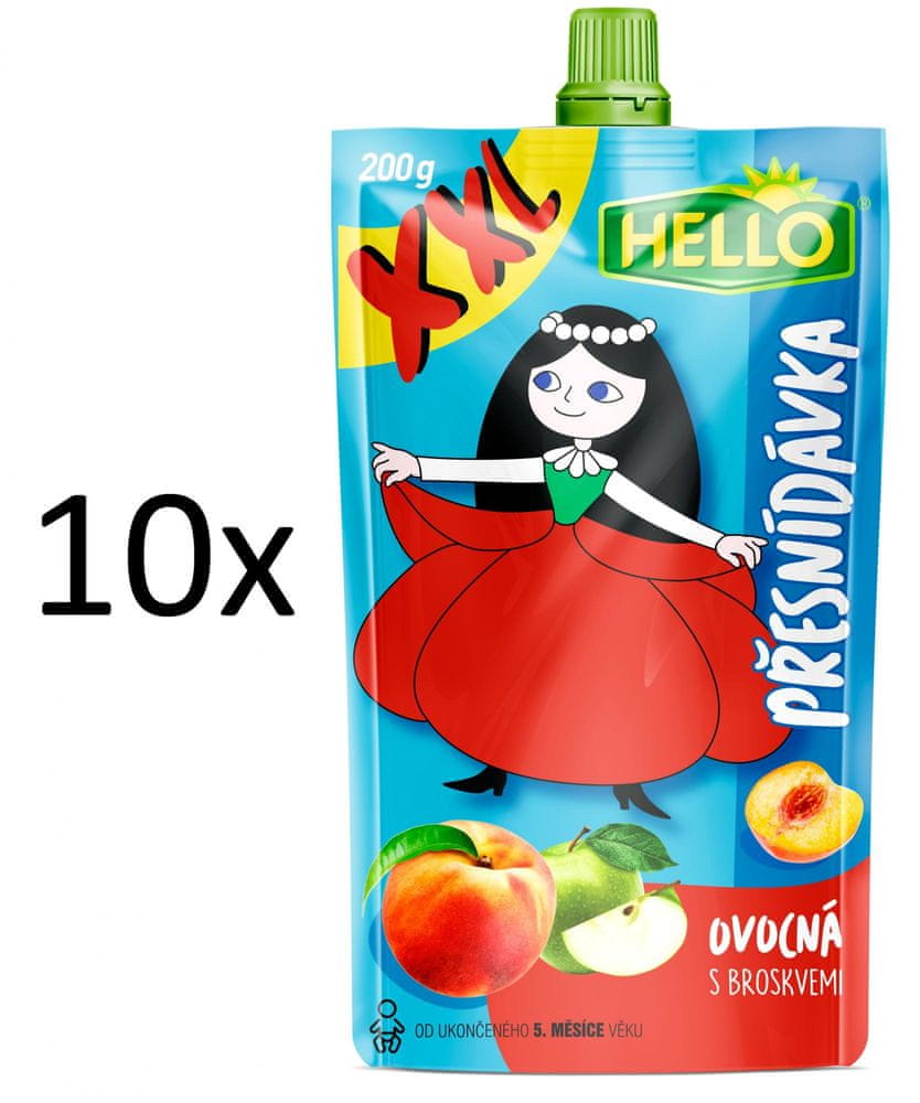 Hello 10x OP XXL s broskvemi - 200 g