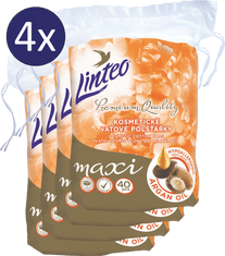 LINTEO Odličovacie Vankúšiky Premium 4 × 40 ks Maxi ARGAN OIL