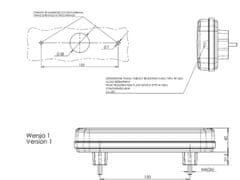 WAS Združené svetlo W150 (1102 L/P) LED