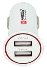 Skross Dual USB Car Charger nabíjací autoadaptér, 2 × USB, max. 3400 mA DC27