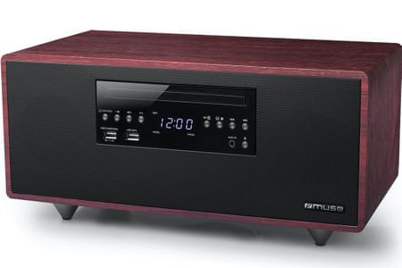 Mikrosystém Muse M-690 designové provedení kvalitní zvuk fm rádio pll usb porty