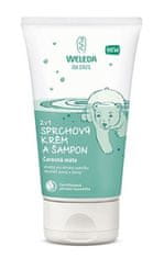 Weleda 2 v 1 Sprchový krém a šampón Čarovná mäta 150 ml