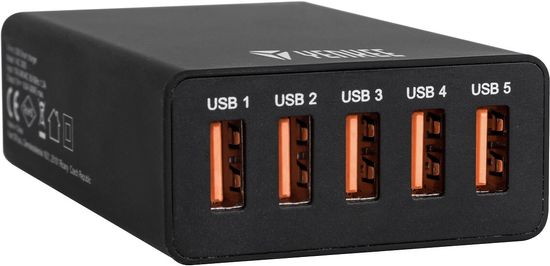 Yenkee YAC 3005BK USB nabiječka 5port 8 A 30015711 - použité