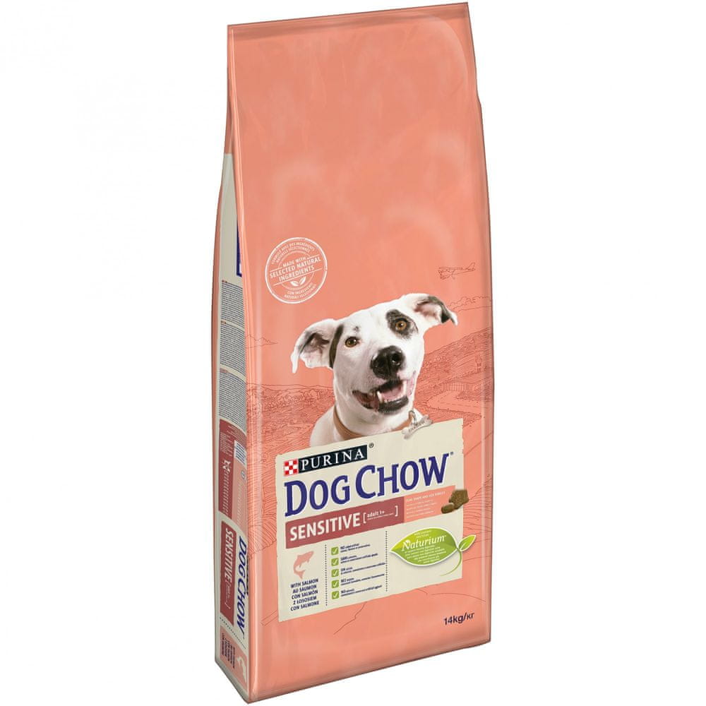 Purina Dog Chow All size adult SENSITIVE losos a ryža 14 kg