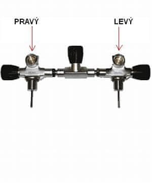 SCUBATECH Ventil manifold 232 Bar - kompletný, kyslíkovo čistý