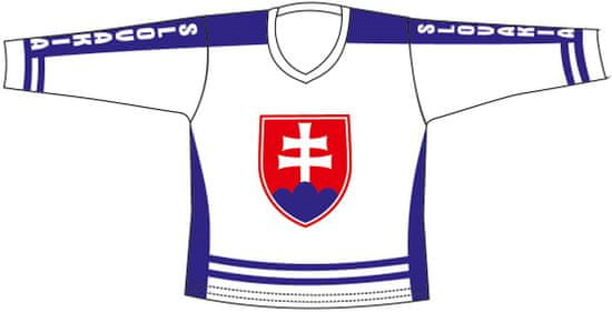 Sportteam Hokejový dres SR 3, biela