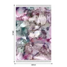 KONDELA Koberec Delila 120x180 cm - ružová / zelená / krémová