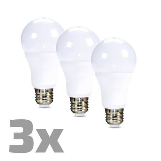 Solight LED žárovka 3-pack, klasický tvar, 15 W, E27, 3000K, 270°, 1220 lm