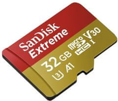 SanDisk microSDHC Extreme 32GB 100 MB/s A1 UHS-I U3 V30 + SD adaptér (SDSQXAF-032G-GN6MA)