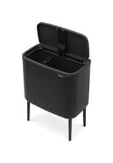 Brabantia Bo Touch Bin, 11 + 23 L - čierna