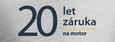 20-ročná záruka na motor ZEN