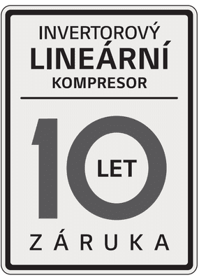 10letá záruka na kompresor