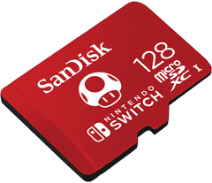 SanDisk microSDXC Nintendo Switch 128 GB 100 MB/s A1 C10 V30 UHS-1 U3 (SDSQXAO-128G-GNCZN)