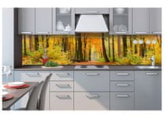 Dimex fototapety do kuchyne, samolepiace - Les v jeseni 60 x 260 cm