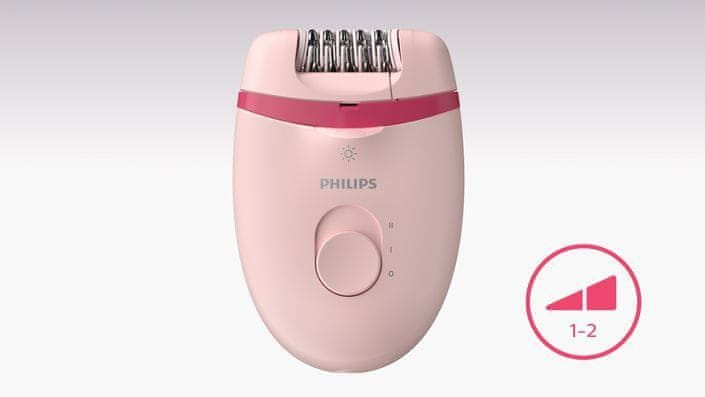 Dámsky epilátor Philips BRE285 / 00 Satinelle Essential 2 rýchlosti