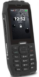 myPhone Hammer 4, odolný tlačidlový telefón, vodeodolný, odolný proti prachu.