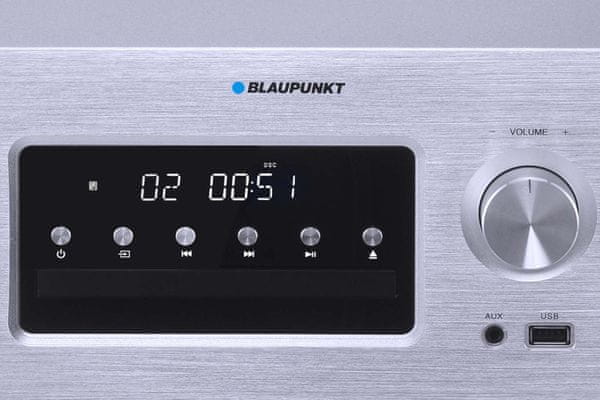 mikrosystém Blaupunkt ms70bt výkon až 420 W rms výkon 140 w výškový reproduktor s textilnou membránou hlboké basy vynikajúce zvukové vlastnosti