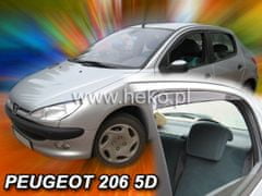 HEKO Deflektory okien Peugeot 206 1998-2012 (4 diely)