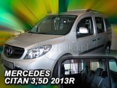 HEKO Deflektory okien Mercedes Citan 2012- (4 diely, W415)