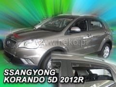 HEKO Deflektory okien SsangYong Korando 2010-2019 (4 diely)