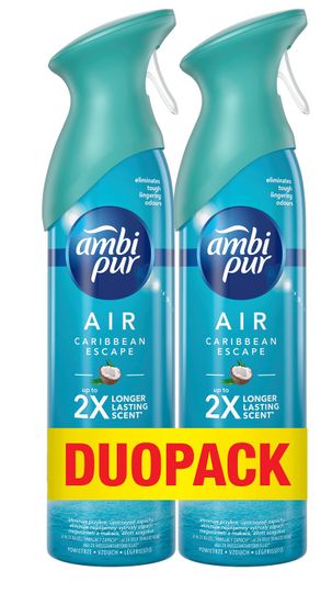 Ambi Pur Caribbean Escape Osviežovač Vzduchu 2 x 300 ml