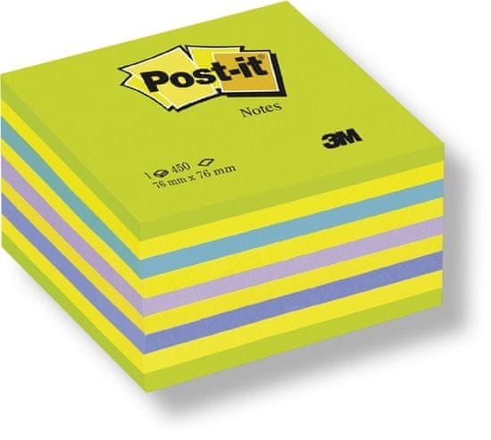 Post-It Blok samolepiace 76 x 76 mm zelený neon