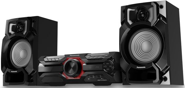 Bluetooth bezdrôtový minisystém panasonics akx320 usb aux in fm s rds dj funkcie max juke dj jukebox cd mechanika