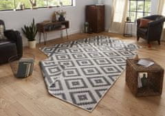 NORTHRUGS Kusový koberec Twin-Wendeteppiche 103132 grau creme – na von aj na doma 80x150