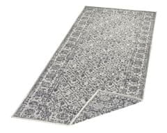 NORTHRUGS Kusový koberec Twin-Wendeteppiche 103116 grau creme – na von aj na doma 80x150