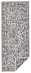 NORTHRUGS Kusový koberec Twin-Wendeteppiche 103116 grau creme – na von aj na doma 80x150