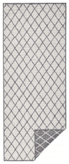 NORTHRUGS Kusový koberec Twin-Wendeteppiche 103118 grau creme – na von aj na doma 80x150