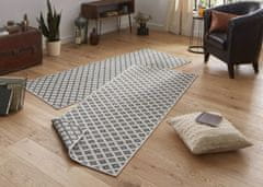 NORTHRUGS Kusový koberec Twin-Wendeteppiche 103126 grau creme – na von aj na doma 80x150