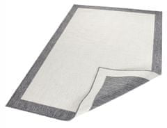 NORTHRUGS Kusový koberec Twin-Wendeteppiche 103108 creme grau – na von aj na doma 80x150