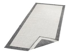 NORTHRUGS Kusový koberec Twin-Wendeteppiche 103108 creme grau – na von aj na doma 80x150