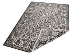 NORTHRUGS Kusový koberec Twin-Wendeteppiche 103113 schwarz creme – na von aj na doma 80x150