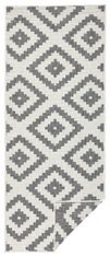 NORTHRUGS Kusový koberec Twin-Wendeteppiche 103132 grau creme – na von aj na doma 80x150