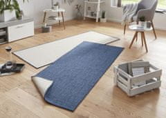 NORTHRUGS Kusový koberec Twin-Wendeteppiche 103100 blau creme – na von aj na doma 80x150