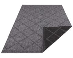 NORTHRUGS Kusový koberec Twin Supreme 103757 Black / Anthracite – na von aj na doma 80x150