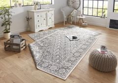 NORTHRUGS Kusový koberec Twin-Wendeteppiche 103116 grau creme – na von aj na doma 80x150