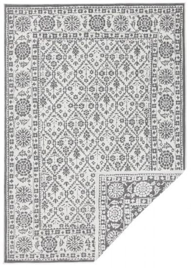 NORTHRUGS Kusový koberec Twin-Wendeteppiche 103116 grau creme – na von aj na doma