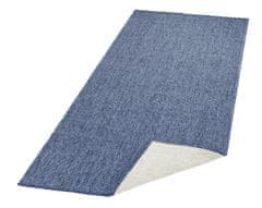 NORTHRUGS Kusový koberec Twin-Wendeteppiche 103100 blau creme – na von aj na doma 80x150